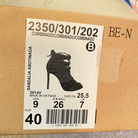 ZARA - SANDALIA ABOTINADA - SIZE 9 - Picture 7 of 8